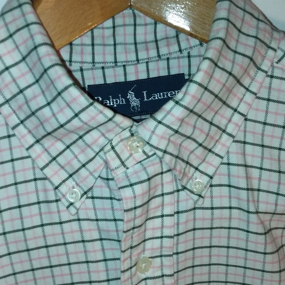 Ralph Lauren Other - Ralph Lauren Men's Shirt Pink & Green Check Medium